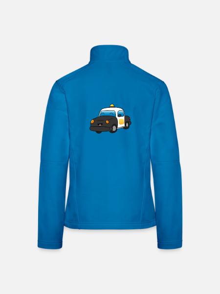 Polizei - Frauen Softshelljacke - Lichtblau - Hinten