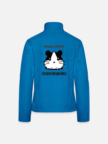 Obey your Hamster - Frauen Softshelljacke - Lichtblau - Hinten