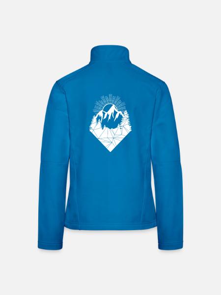 berge - Frauen Softshelljacke - Lichtblau - Hinten