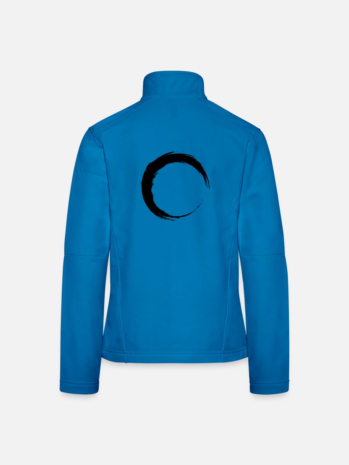 Kreis Schwarz - Frauen Softshelljacke - Lichtblau - Hinten