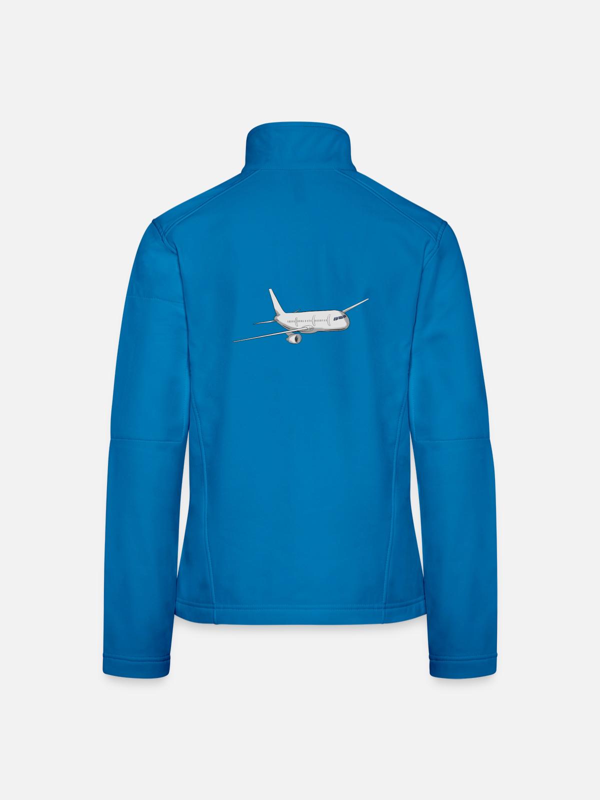 Flugzeug - Frauen Softshelljacke - Lichtblau - Hinten