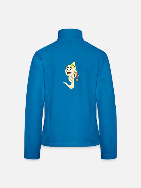 Sieger Sperma Weiblich lustig Nummer 1 - Frauen Softshelljacke - Lichtblau - Hinten