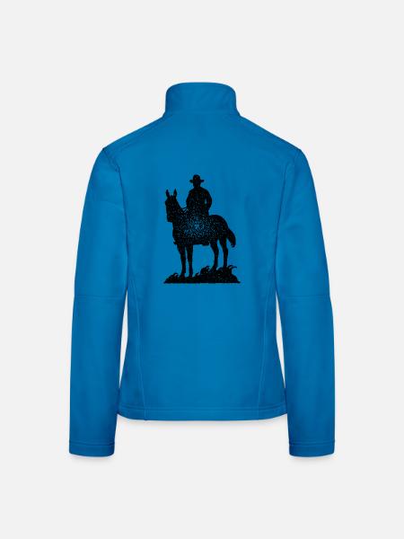 Cowboy - Frauen Softshelljacke - Lichtblau