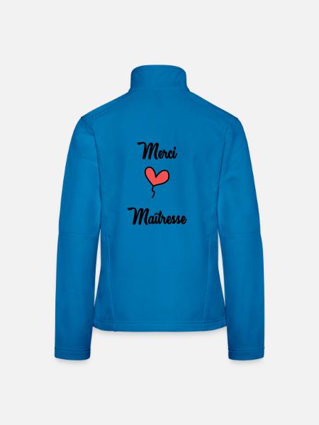 Geliebte - Frauen Softshelljacke - Lichtblau - Hinten
