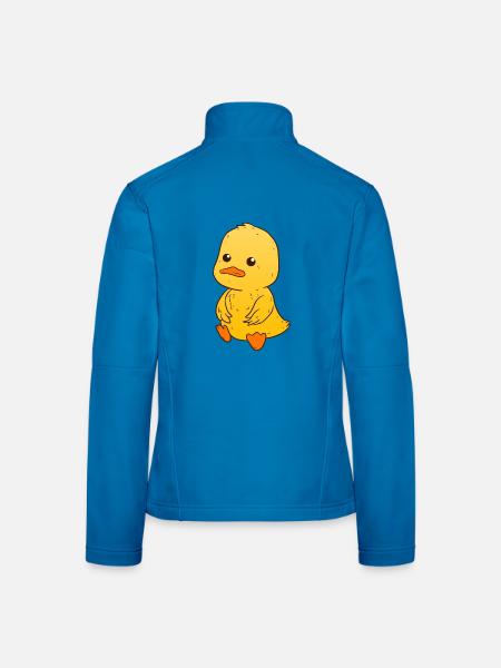 Entchen Ente - Frauen Softshelljacke - Lichtblau - Hinten