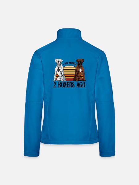 boxer - Women's Softshell Jacket - light blue - Back