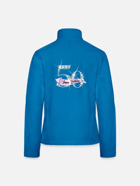 Happy Birthday 50. Geburtstag Geschenk Diamanten - Frauen Softshelljacke - Lichtblau