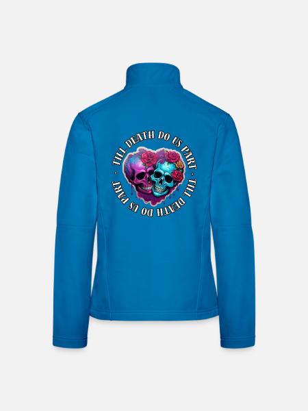Jusqu’à ce que la mort nous sépare (2) - Veste en tissu softshell Femme - bleu clair - Dos