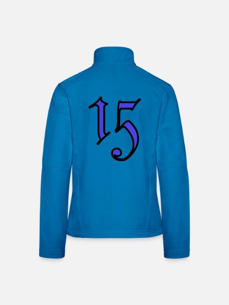 15. 15 YEARS. 15th ANNIVERSARY. 15 YEAR ANNIVERSARY. - Women's Softshell Jacket - light blue - Back