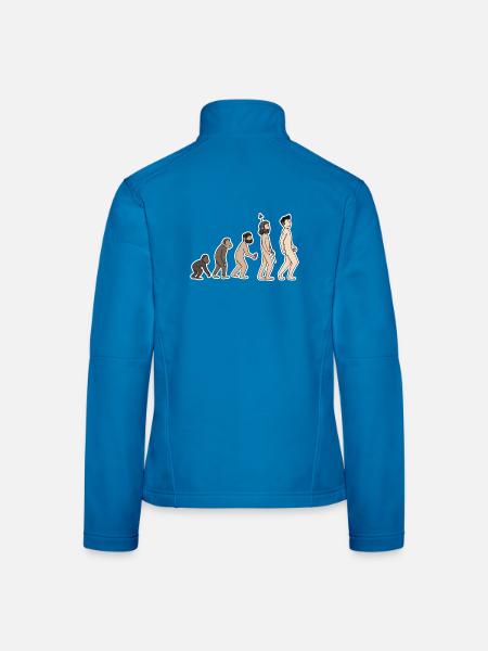 Evolution - Frauen Softshelljacke - Lichtblau - Hinten