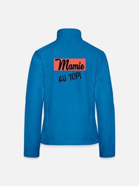 MAMIE - Veste en tissu softshell Femme - bleu clair