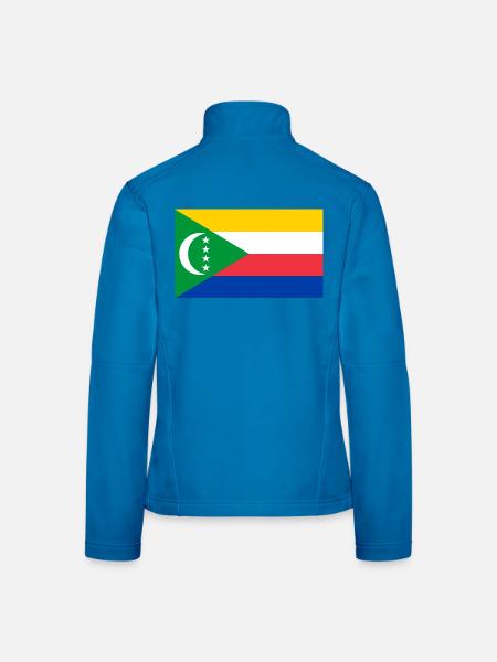 Komoren - Frauen Softshelljacke - Lichtblau - Hinten