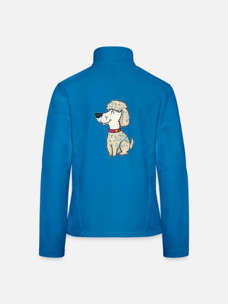 Disziplinierter Obedience Wettkampf - Frauen Softshelljacke - Lichtblau - Hinten