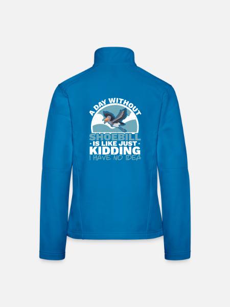 Ein Tag ohne Schuhschnabel Bird Lover Whalehead - Frauen Softshelljacke - Lichtblau - Hinten