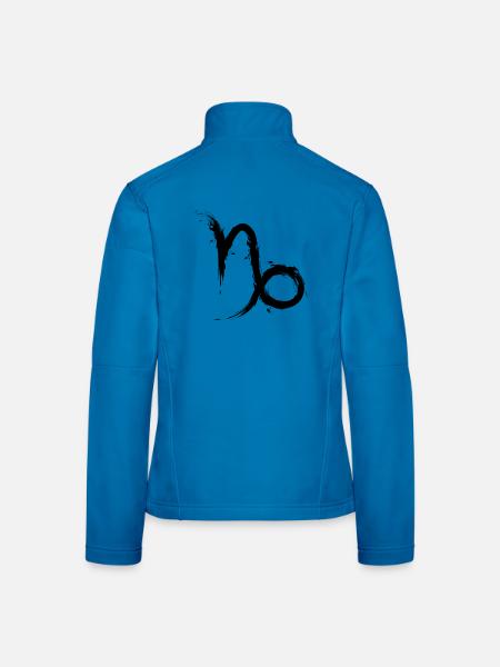 Steinbock Sternzeichen Design Capricornus - Frauen Softshelljacke - Lichtblau