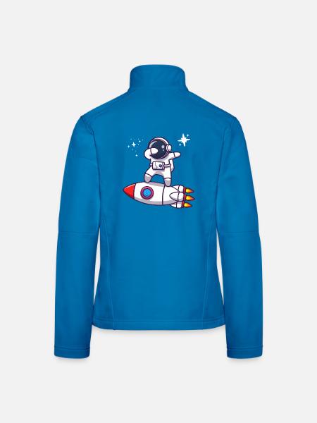 Rakete - Frauen Softshelljacke - Lichtblau - Hinten