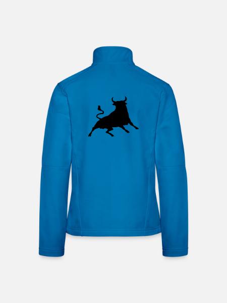 Stier - Frauen Softshelljacke - Lichtblau