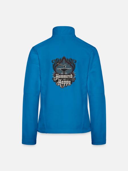 Hammered And Happy - Women's Softshell Jacket - light blue - Back