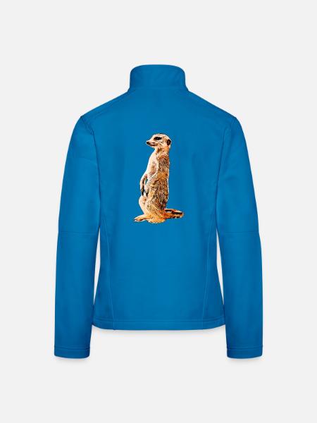 Erdmännchen - Frauen Softshelljacke - Lichtblau