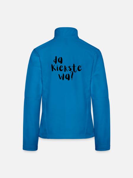 Da kiekste wa? - Frauen Softshelljacke - Lichtblau - Hinten