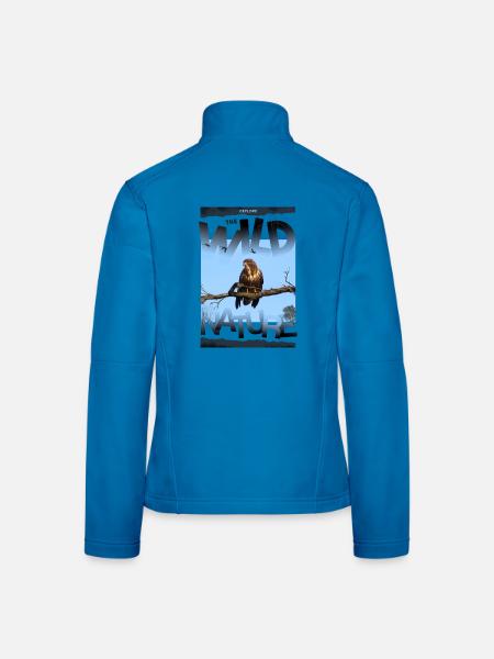 wild nature Natur Wildnis - Frauen Softshelljacke - Lichtblau - Hinten