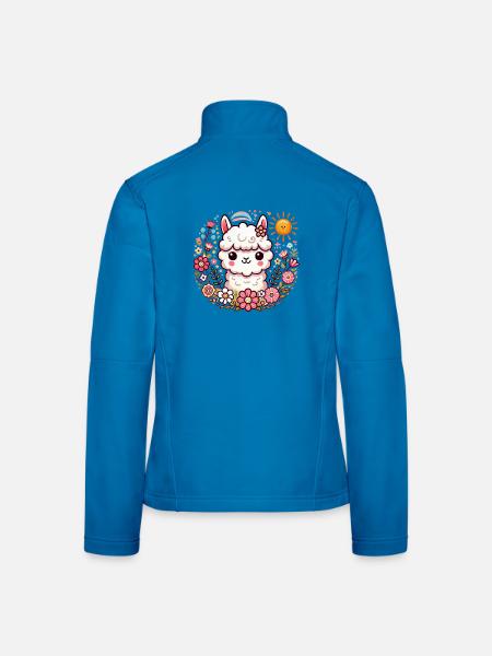 Alpaga 1 - Veste en tissu softshell Femme - bleu clair - Dos
