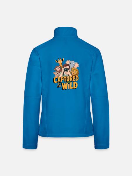 Gefangen von der Wildnis - Frauen Softshelljacke - Lichtblau - Hinten
