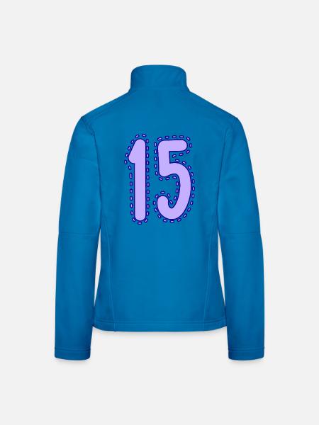 15. 15 YEARS. 15th ANNIVERSARY. 15 YEAR ANNIVERSARY. - Women's Softshell Jacket - light blue - Back