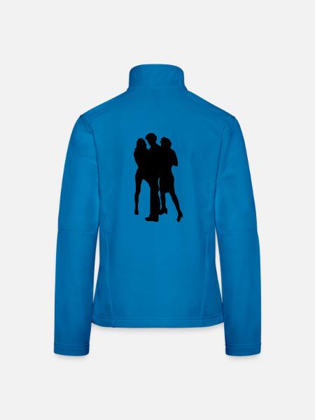 blond girls - Frauen Softshelljacke - Lichtblau - Hinten