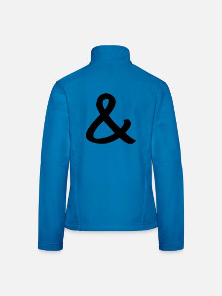Und-Zeichen - Frauen Softshelljacke - Lichtblau - Hinten