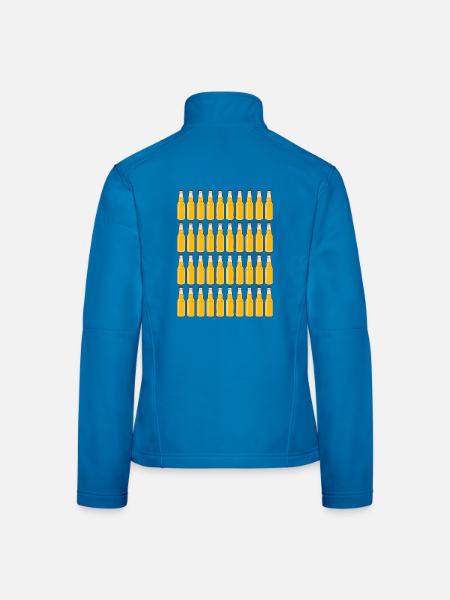 40 Beer Bottles - Beer - 40 Years - 40th Birthday - Women's Softshell Jacket - light blue - Back