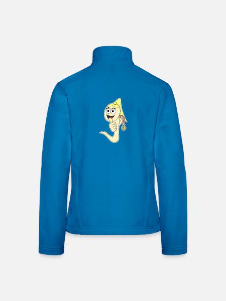 Sieger Sperma Weiblich lustig Nummer 1 - Frauen Softshelljacke - Lichtblau - Hinten