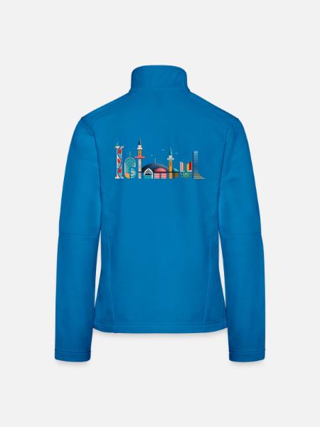 Istanbul - Frauen Softshelljacke - Lichtblau - Hinten