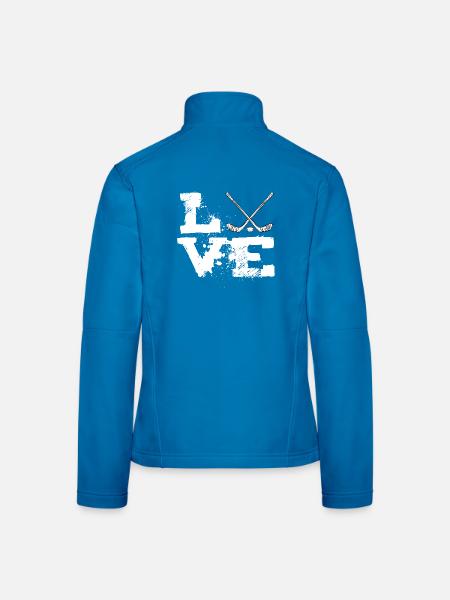 hockey - Veste en tissu softshell Femme - bleu clair - Dos