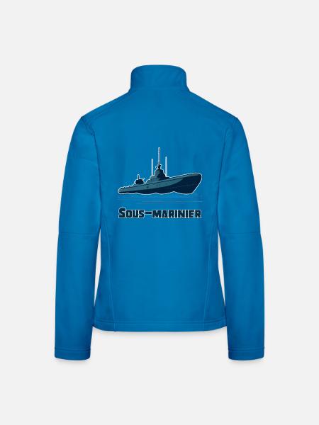 Submariner - Frauen Softshelljacke - Lichtblau - Hinten