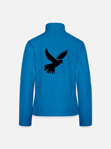 Peace Dove - Frauen Softshelljacke - Lichtblau