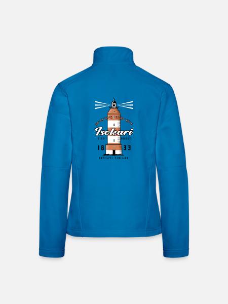 ISOKARI LEUCHTTURM - Textilien und Geschenke. - Frauen Softshelljacke - Lichtblau - Hinten