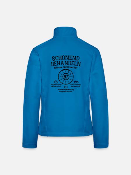 97. Geburtstag Schonend Behandeln Oldtimer Ist 97 - Frauen Softshelljacke - Lichtblau - Hinten