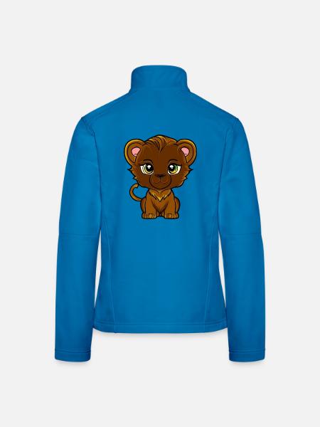lionceau - Veste en tissu softshell Femme - bleu clair