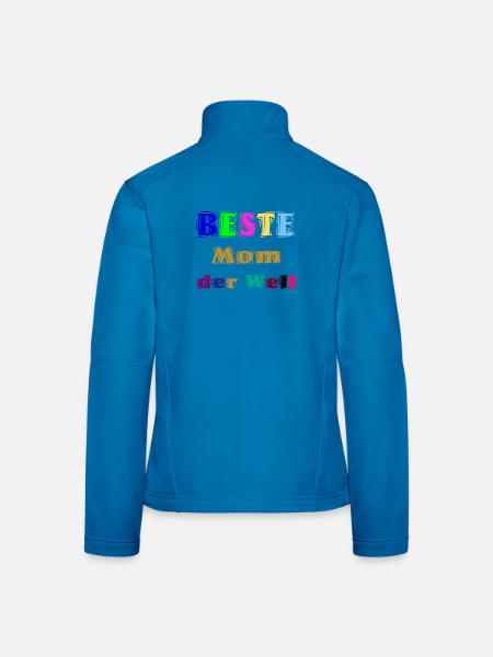 Beste Mutter der Welt - Frauen Softshelljacke - Lichtblau - Hinten
