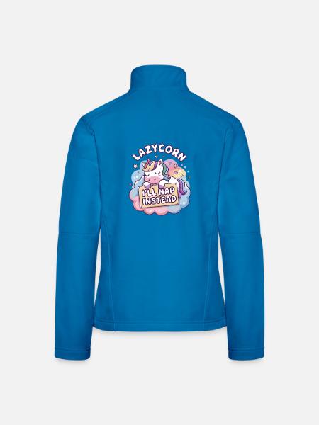 Lazycorn: I'll Nap Instead - Women's Softshell Jacket - light blue