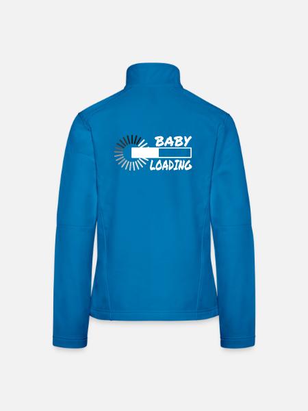 Baby Loading - Frauen Softshelljacke - Lichtblau - Hinten