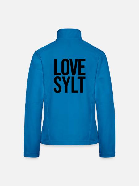 LOVE SYLT - Frauen Softshelljacke - Lichtblau