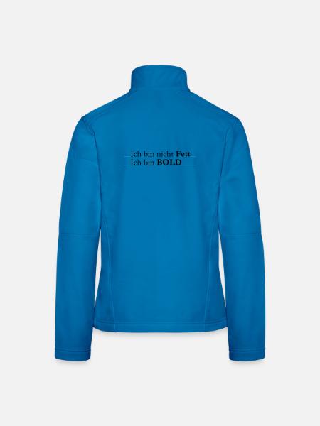 ich bin bold - Frauen Softshelljacke - Lichtblau - Hinten