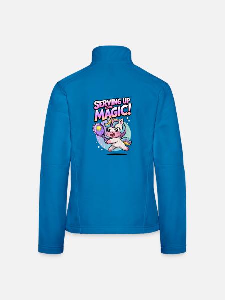 Serving Up Some Magic! - Women's Softshell Jacket - light blue - Back