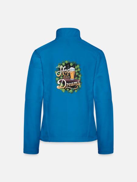 Hops And Dreams - Women's Softshell Jacket - light blue - Back