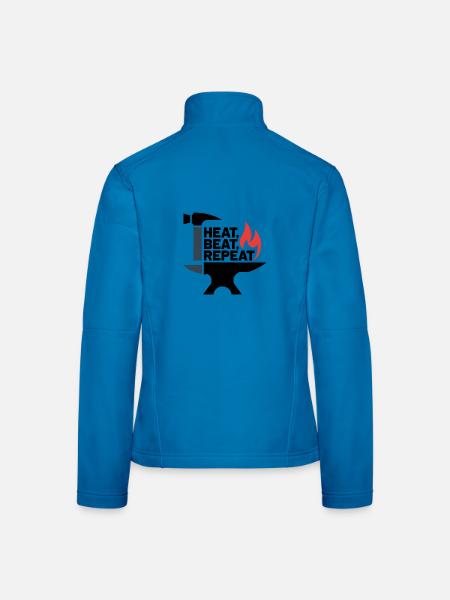 Heat, Beat, Repeat - Women's Softshell Jacket - light blue - Back
