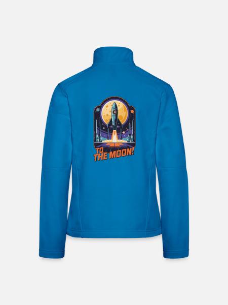 To The Moon - Women's Softshell Jacket - light blue