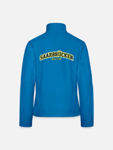 Saarbrücken - Frauen Softshelljacke - Lichtblau - Hinten
