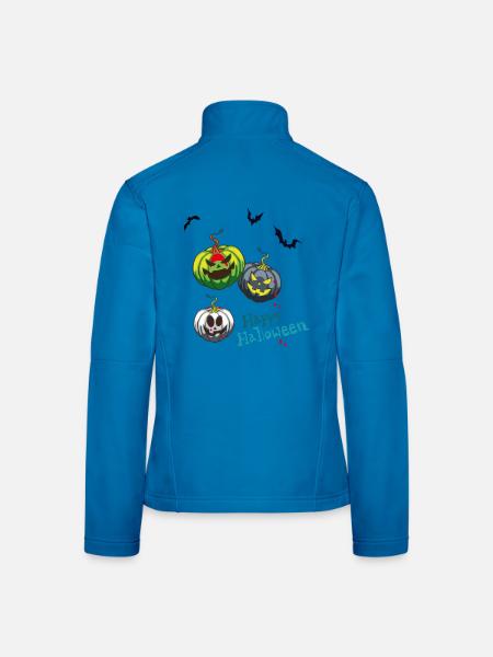 Kürbis Zombies - Frauen Softshelljacke - Lichtblau